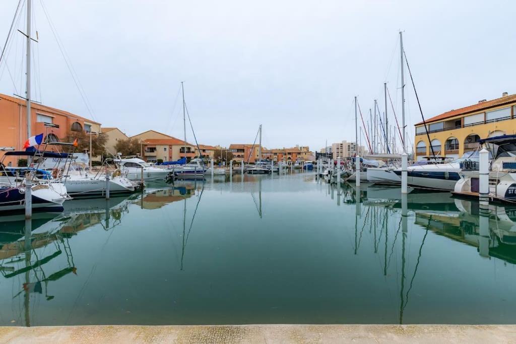 La Perle Du Port * Terrasse * Clim * Mer A 5 Min * Chambre * Carnon-Plage Kültér fotó